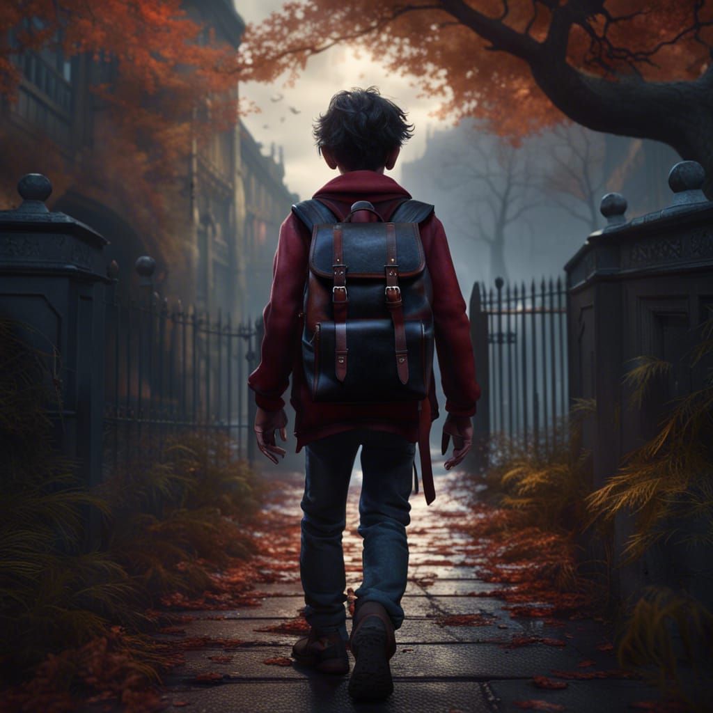 Vampire Student's First Day: Matte Painting