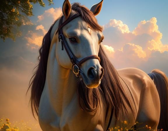 Hyperrealistic Centaur Man in Soft Lighting, Detailed Skin