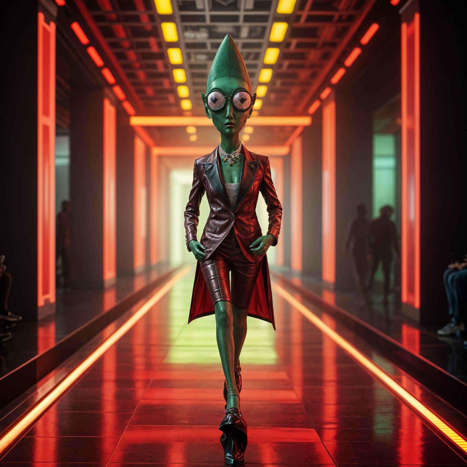 Gumby Struts Down the Catwalk in High-Fashion Style