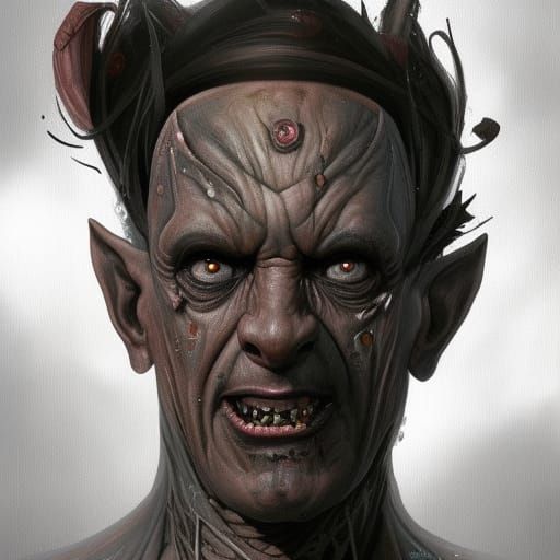 Evil Gothic Cryton Portrait in 8K Resolution