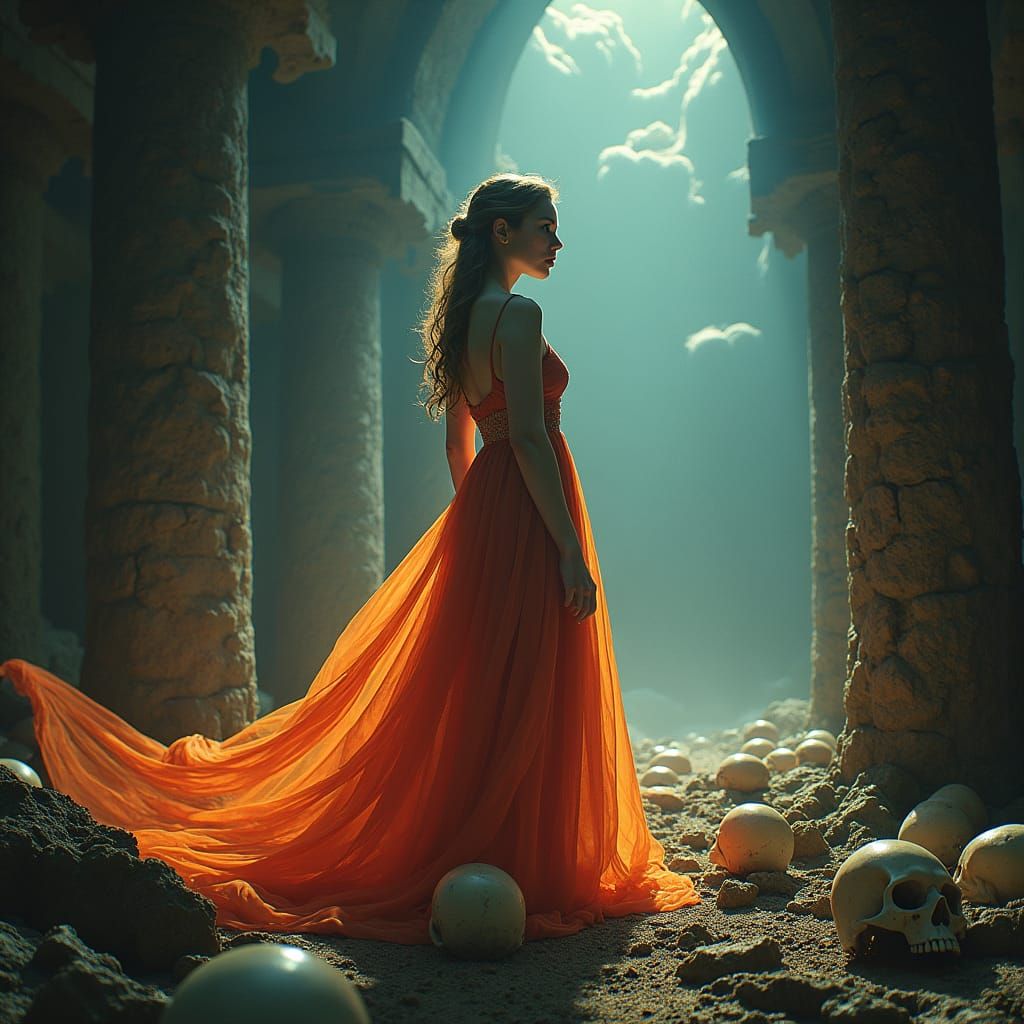 Anna Kendrick at Gates of Greek Underworld