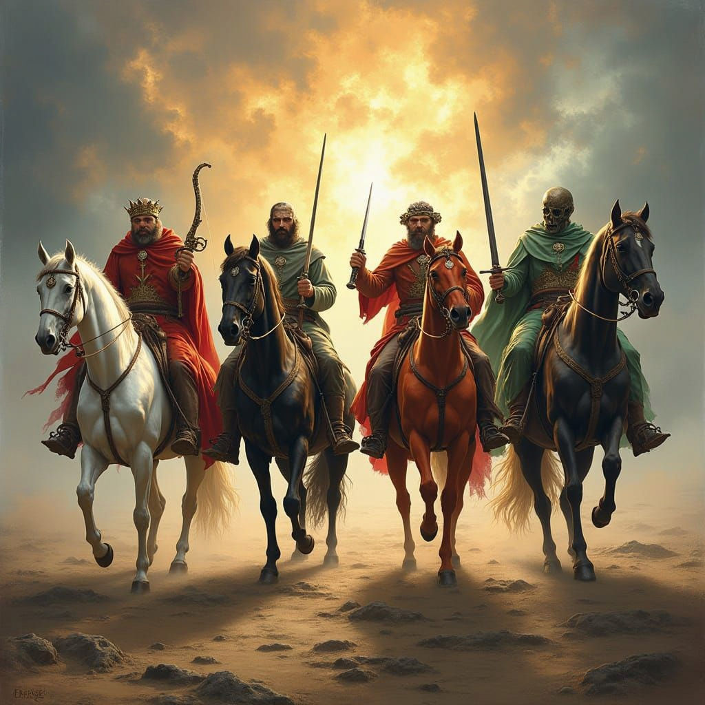 The Four Horsemen of the Apocalypse Illustration