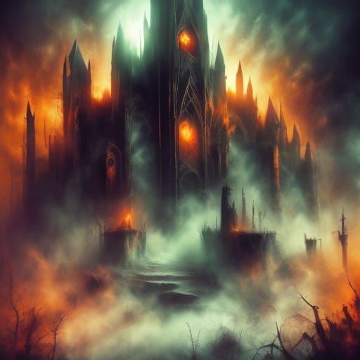 Gothic Fairy Tale Witch Gathering Spices