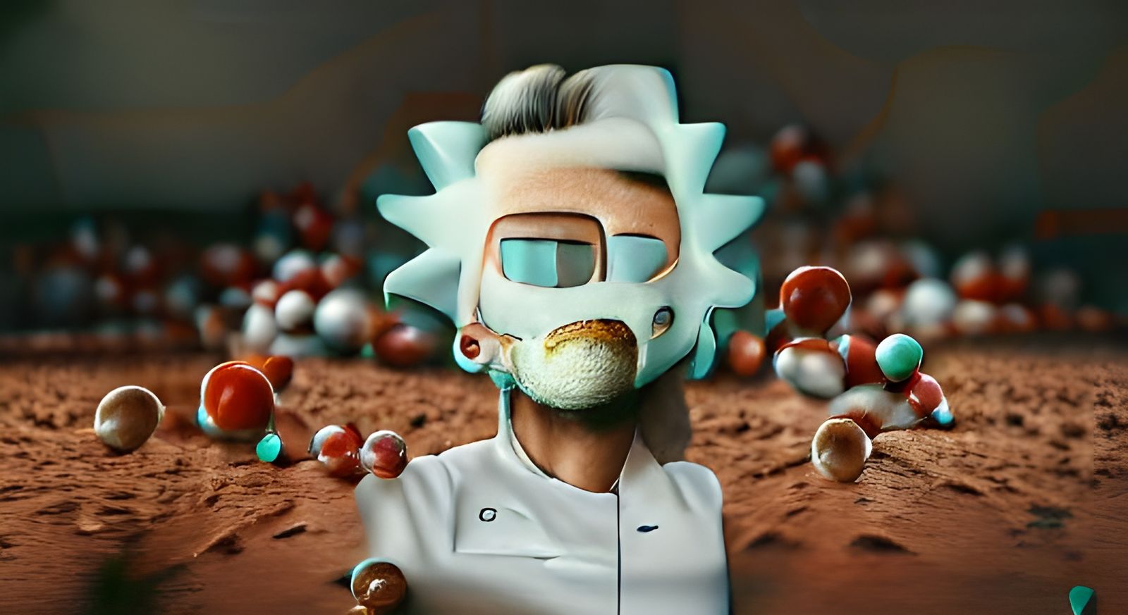 Rick Sanchez on Mars in Hyperrealistic 8K