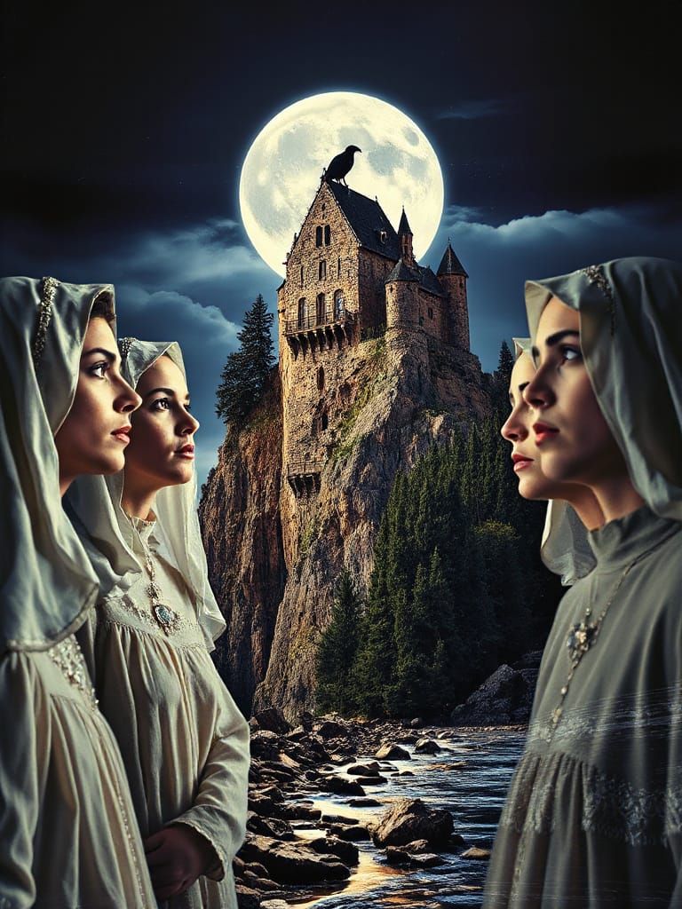 Seven Brides in Double Exposure, Approaching Island Castle