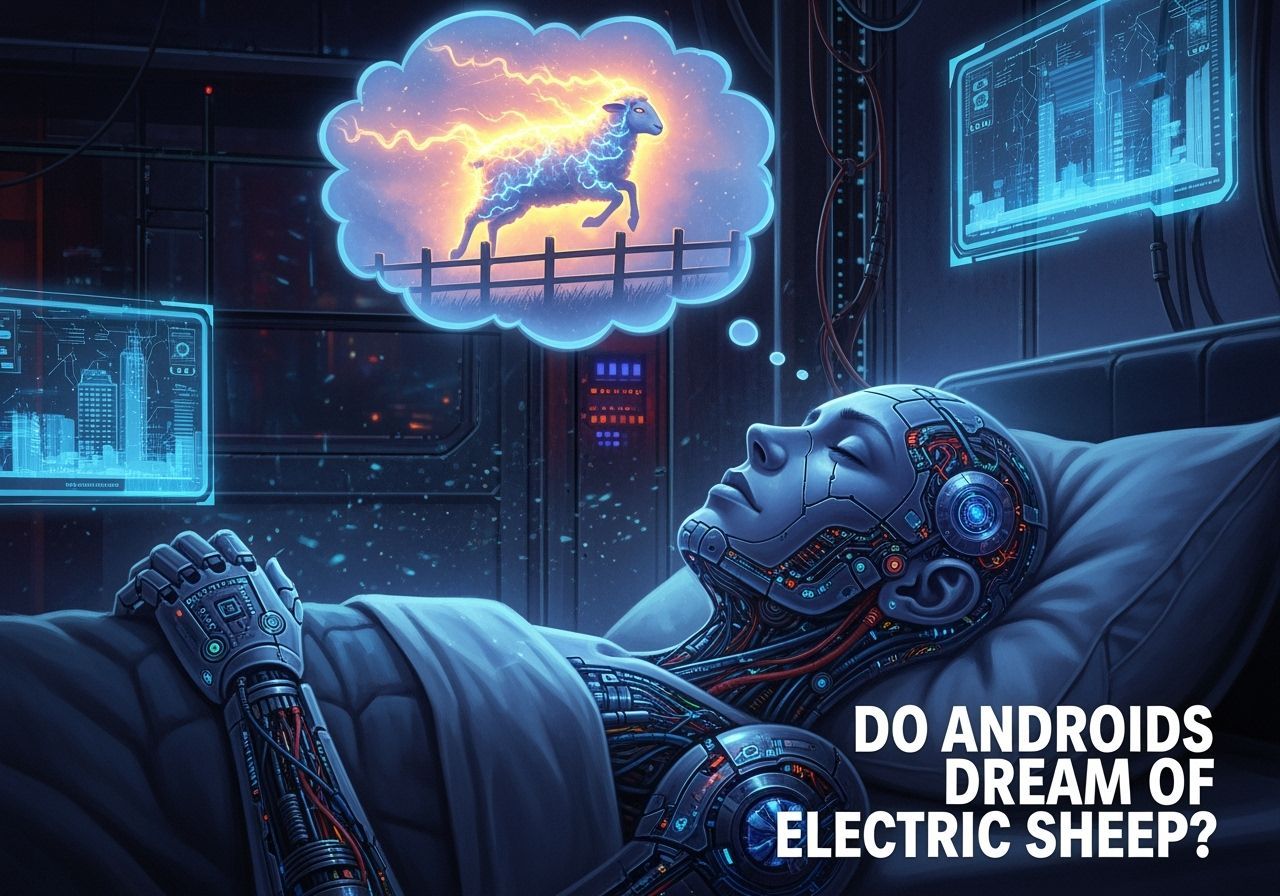 Android Dream of Electric Sheep as Matte Painting