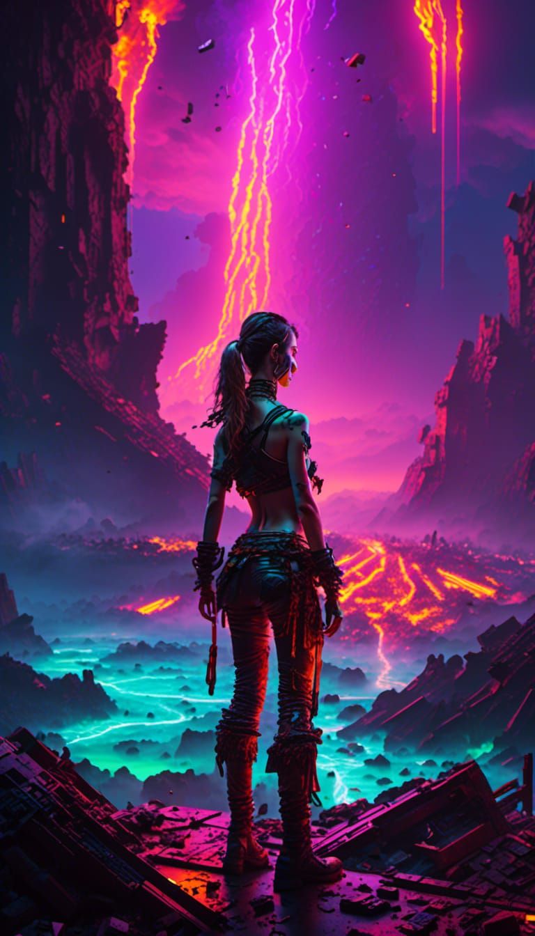 Pirate in Sci-Fi Battle on Floating Islands