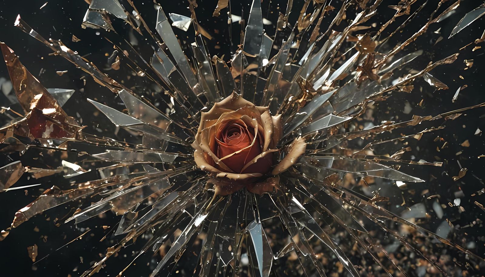 Shattered Rose: A Glasspunk Double Exposure