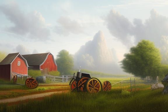 Farm in America Midwest