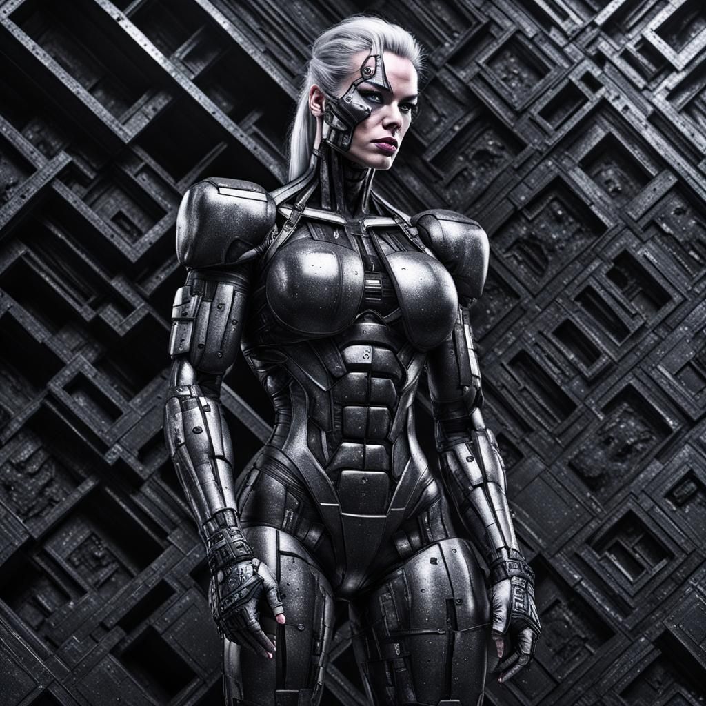Cybernetic Borg Bodybuilder Assimilated into Collective
