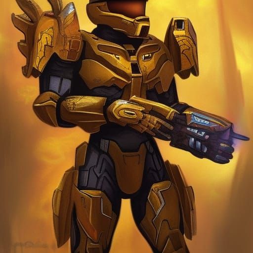 Halo Spartan Concept Art: Detailed Armor in Unreal Engine