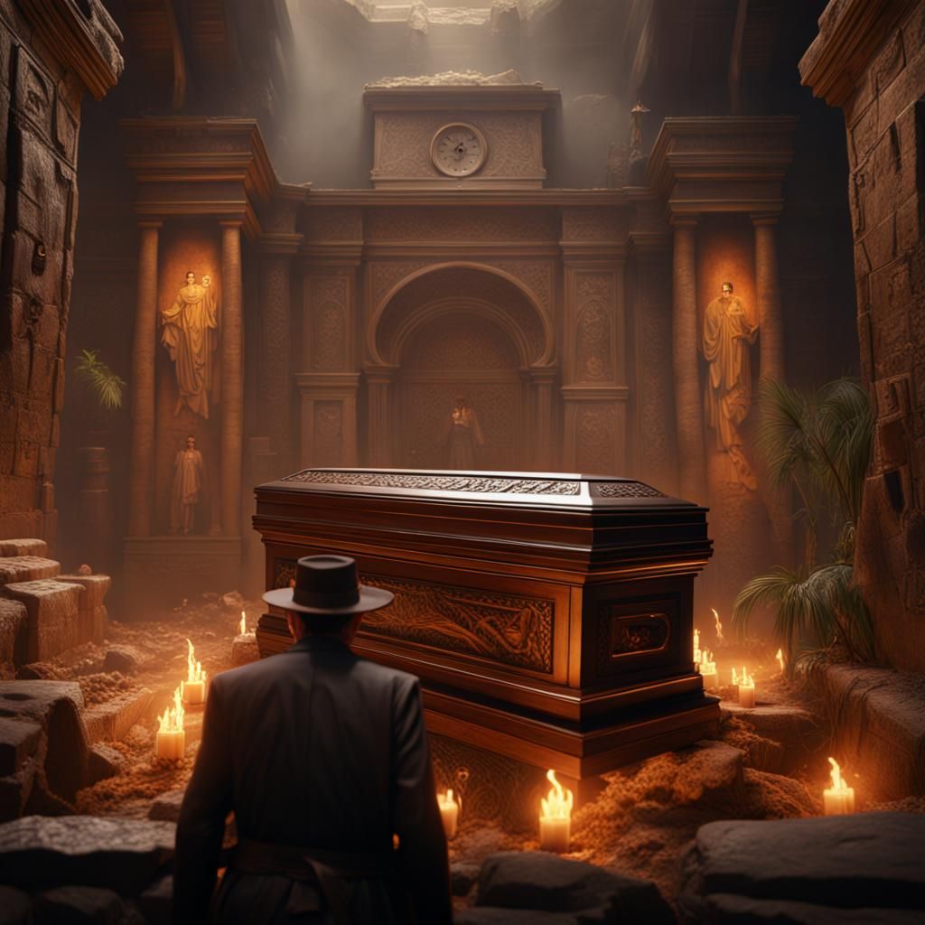 Indiana Jones Coffin Scene: Detailed Matte Painting