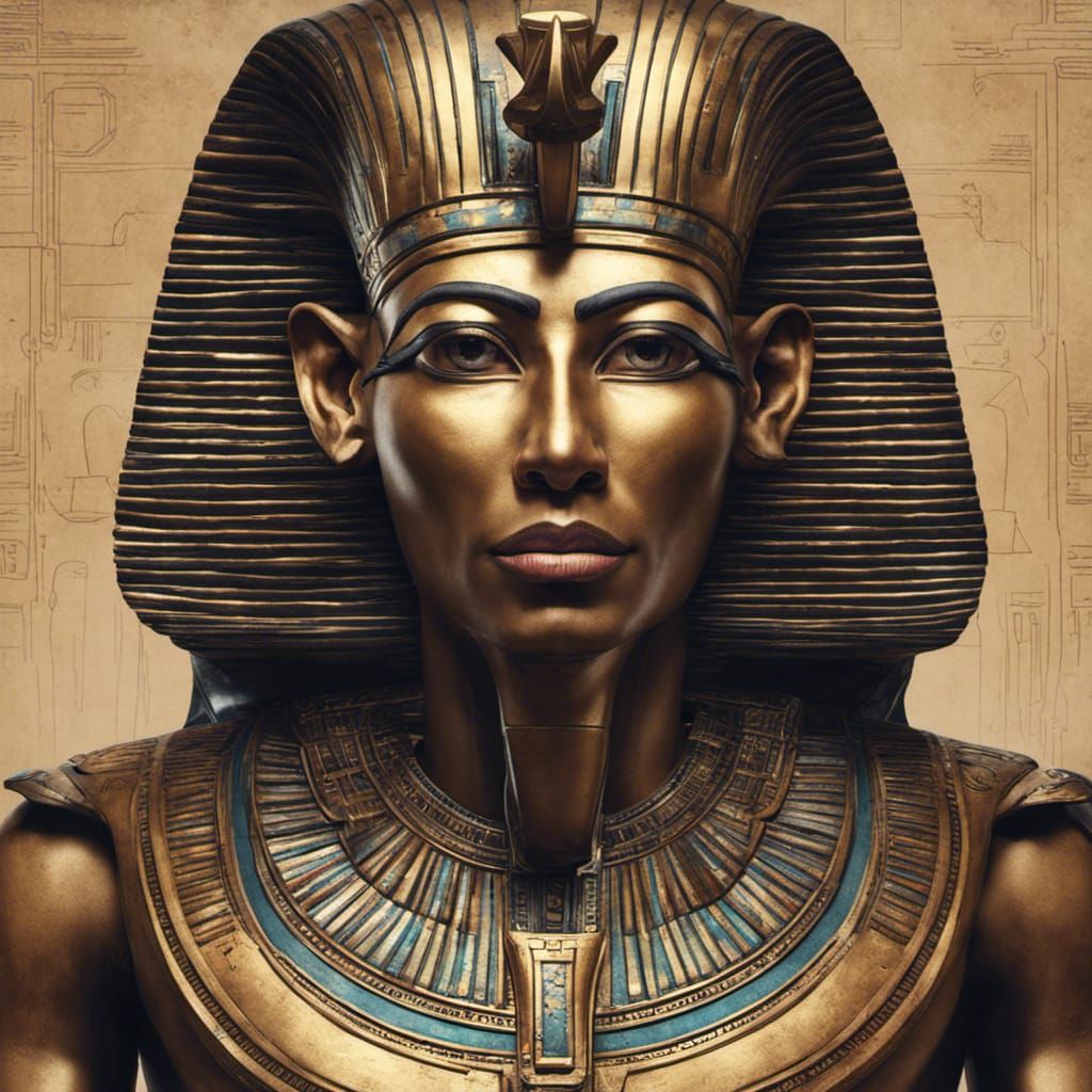 Elon Musk as an Egyptian God