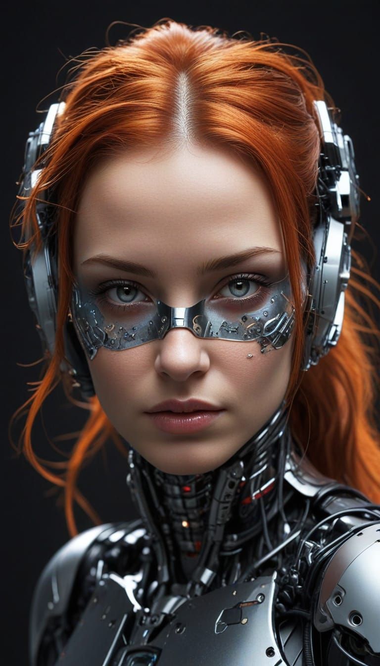 Glamorous Cyborg on Spaceship Edge: Cyberpunk Rebellion