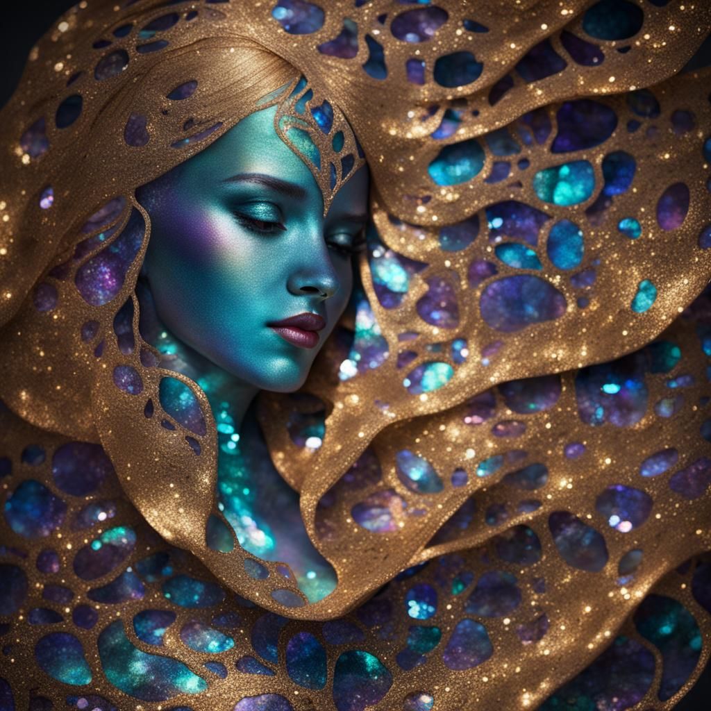 Abstract Shimmering Light and Color Rendering