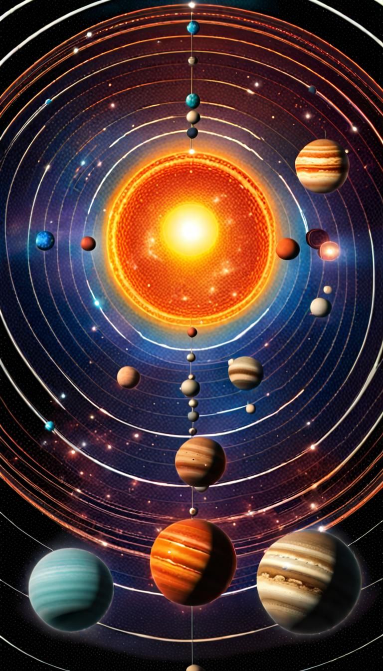 Vibrant Solar System Brimming With Spiritual Force
