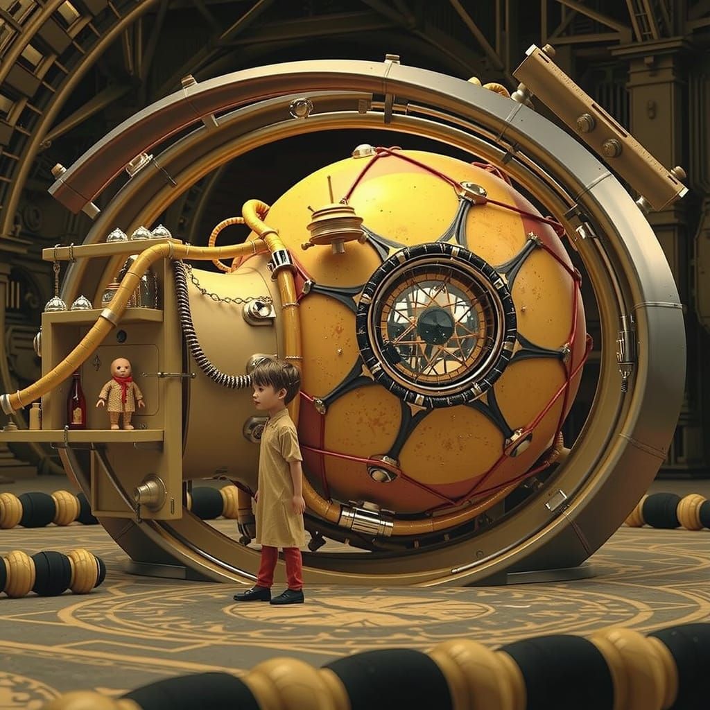 Surreal Glamour: Psychedelic Elegance in 3D