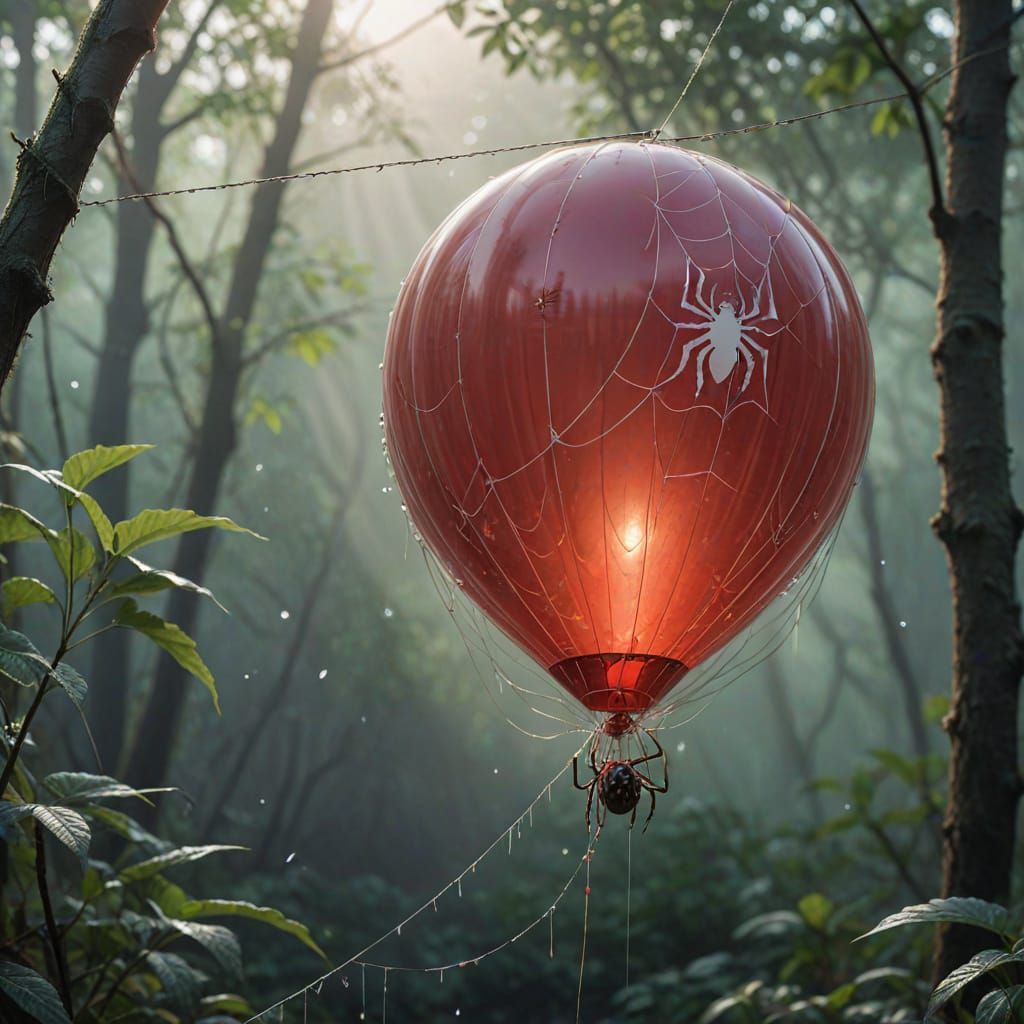 Surreal Morning Web of Shadows and Light