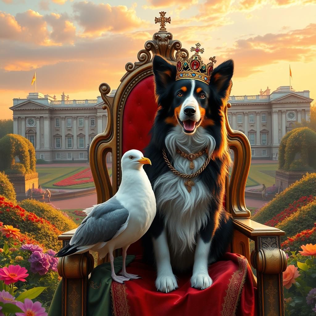 Border Collie and Seagull Ascend to English Throne