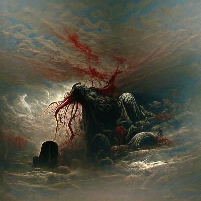 Boiling Blood: A Horror Illustration in Doré Style