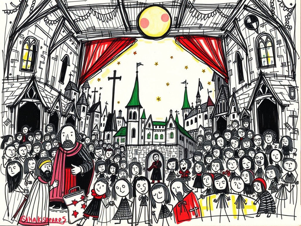 Macbeth doodle in colour