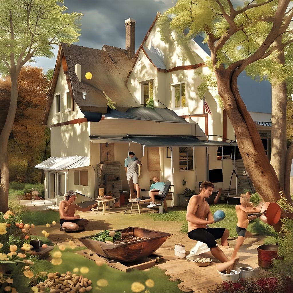 Suburban Landscape Generated by AI