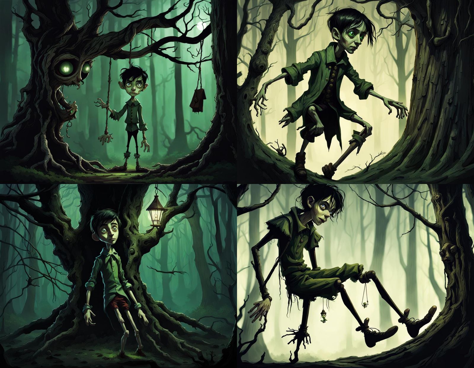 Gothic Horror: Pinocchio in Lovecraftian Woods