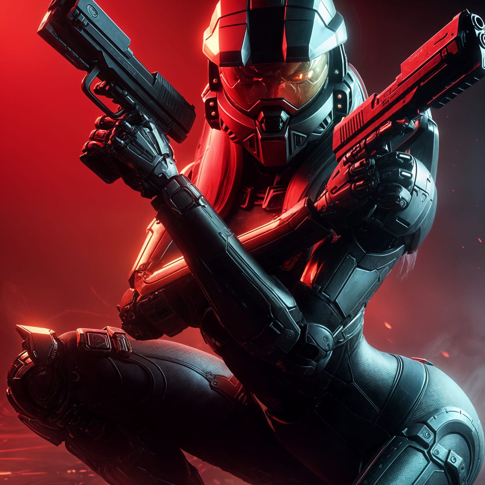 Halo ODST Soldier in Sci-Fi Armory