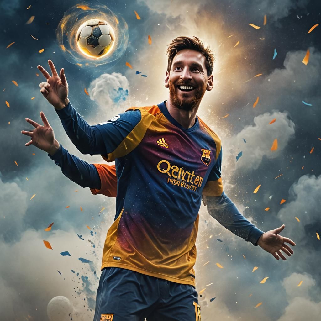 Lionel Messi Mystical Soccer Art: Chris Buzelli Style