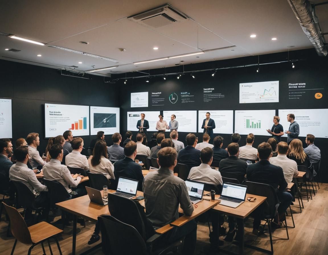 Startup Founders Pitching Ideas to Investors