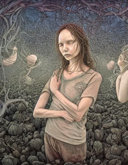 Weightless Fairytale Scene with Intricate Details