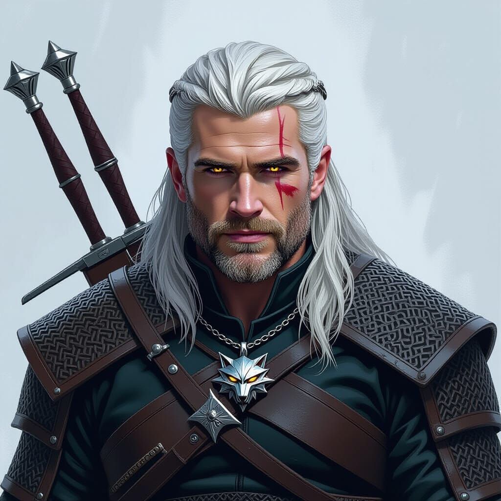 Geralt of Rivia as Dark Fantasy Character