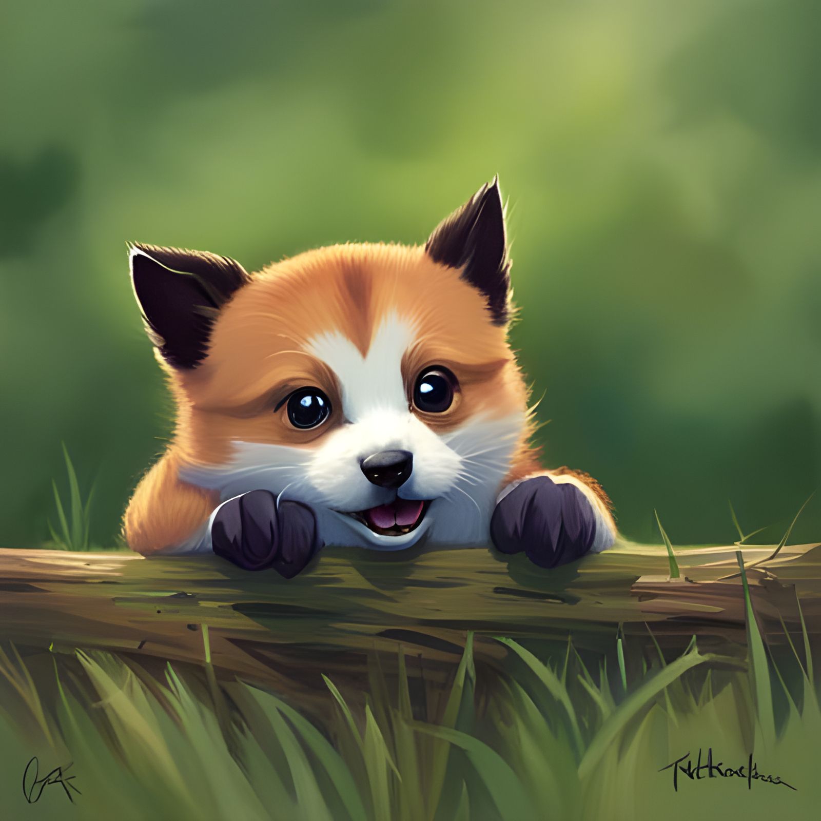 Adorable Fantasy Creature in Detailed Digital Art