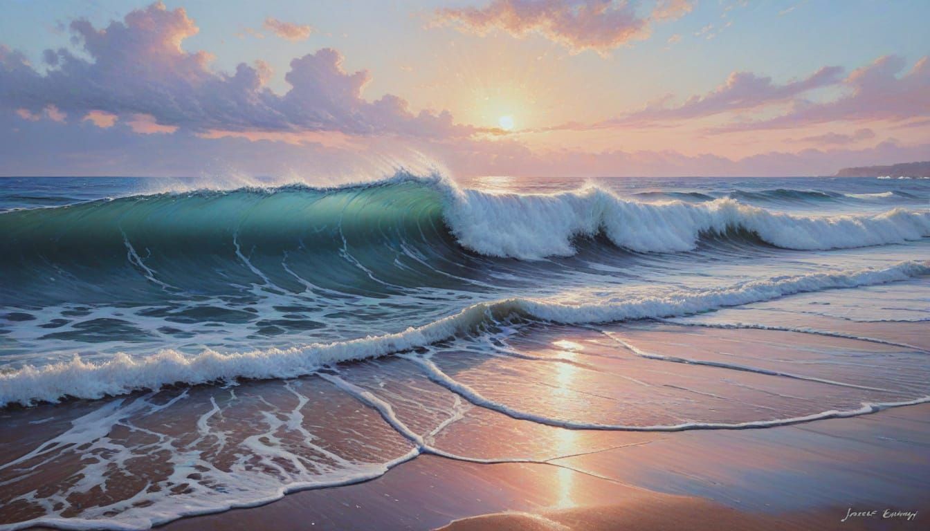 Waves of Color Interface Between Breath and Space