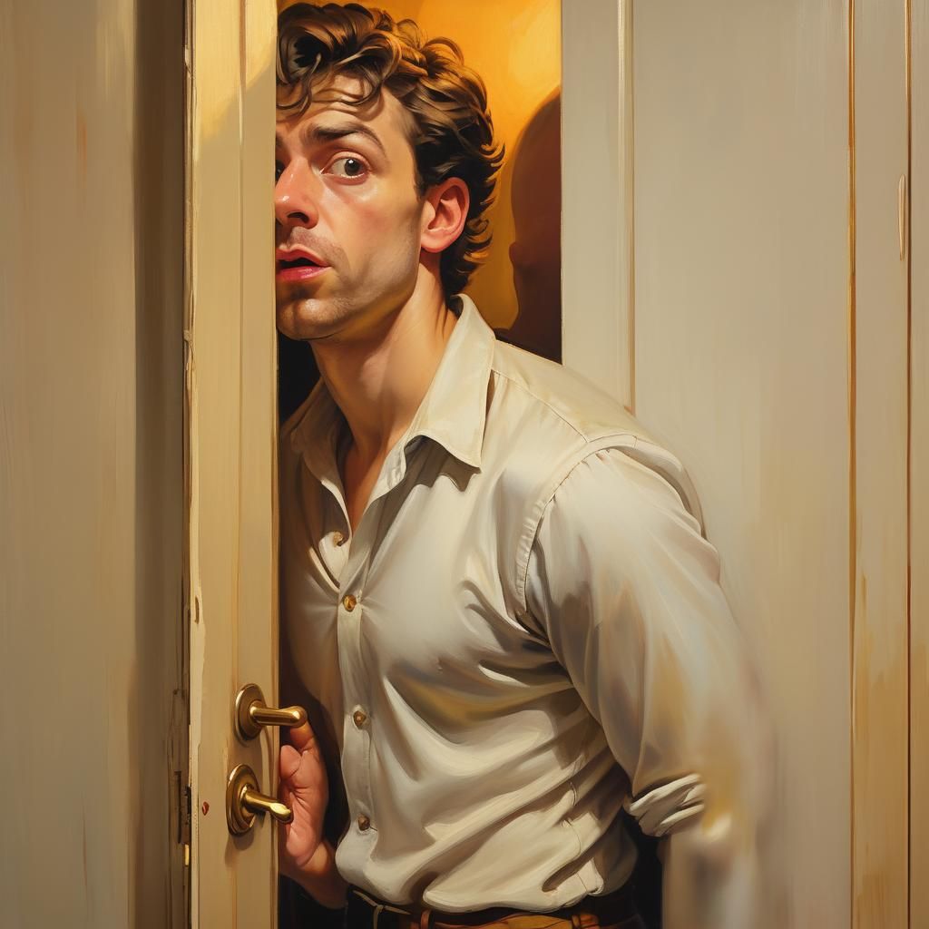 Baroque Painting of Gay Man at Party