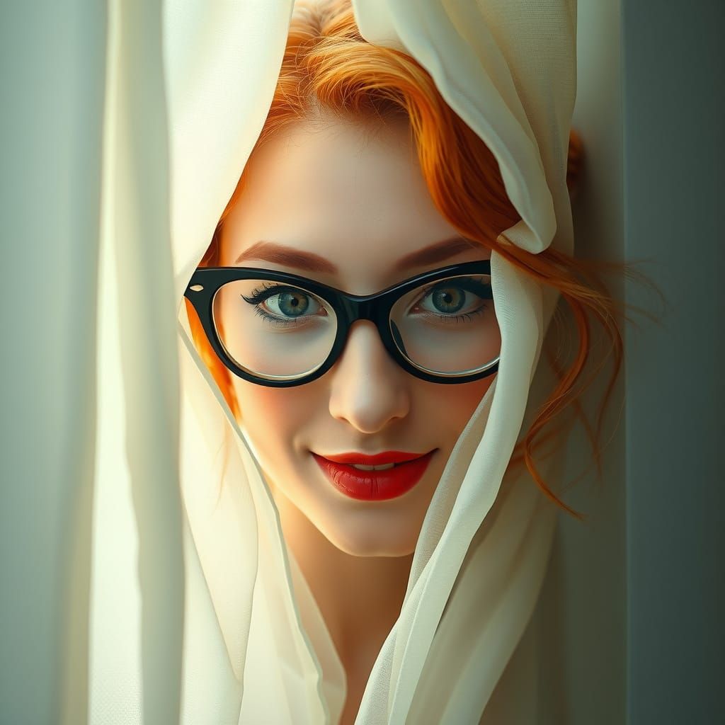 Ginger Siren Reveals Secret, in Surrealist Style