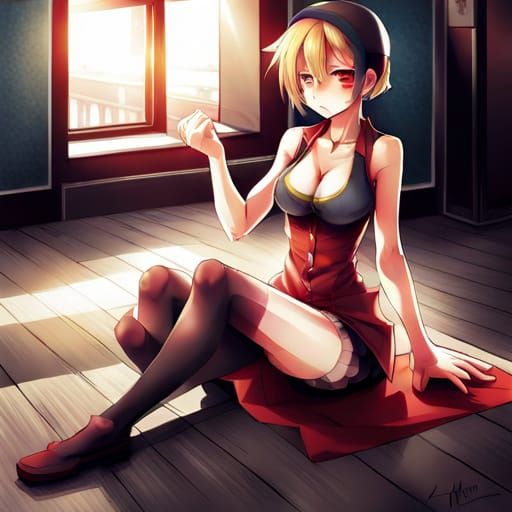 Anime Style Thighs Close-Up, Manga Key Visual