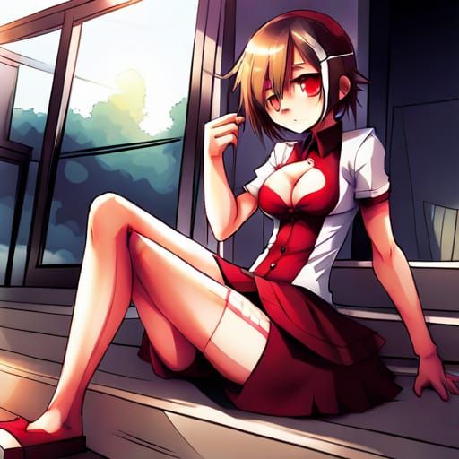 Anime Style Thighs Illustration