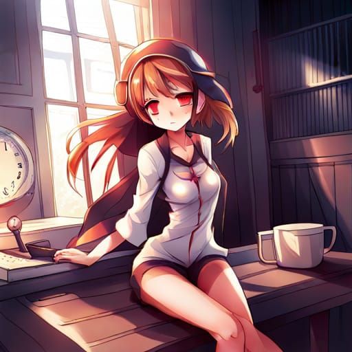 Anime Style Thighs: Key Visual Manga Art