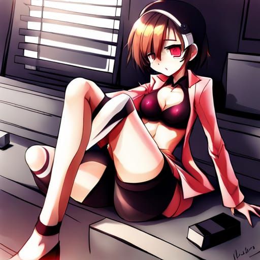 Anime Style Thighs Illustration