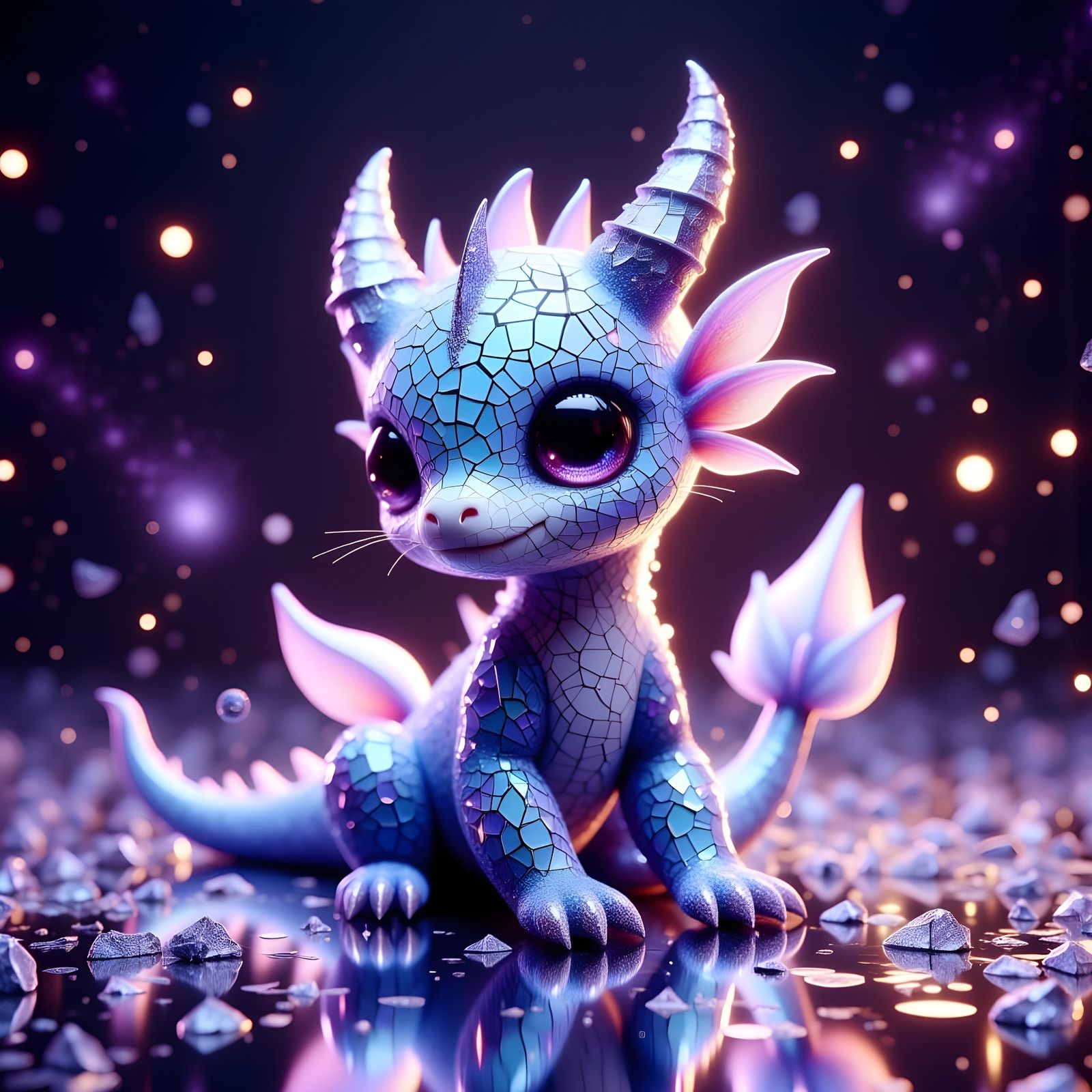 Majestic Dragon in Cosmic Reflection