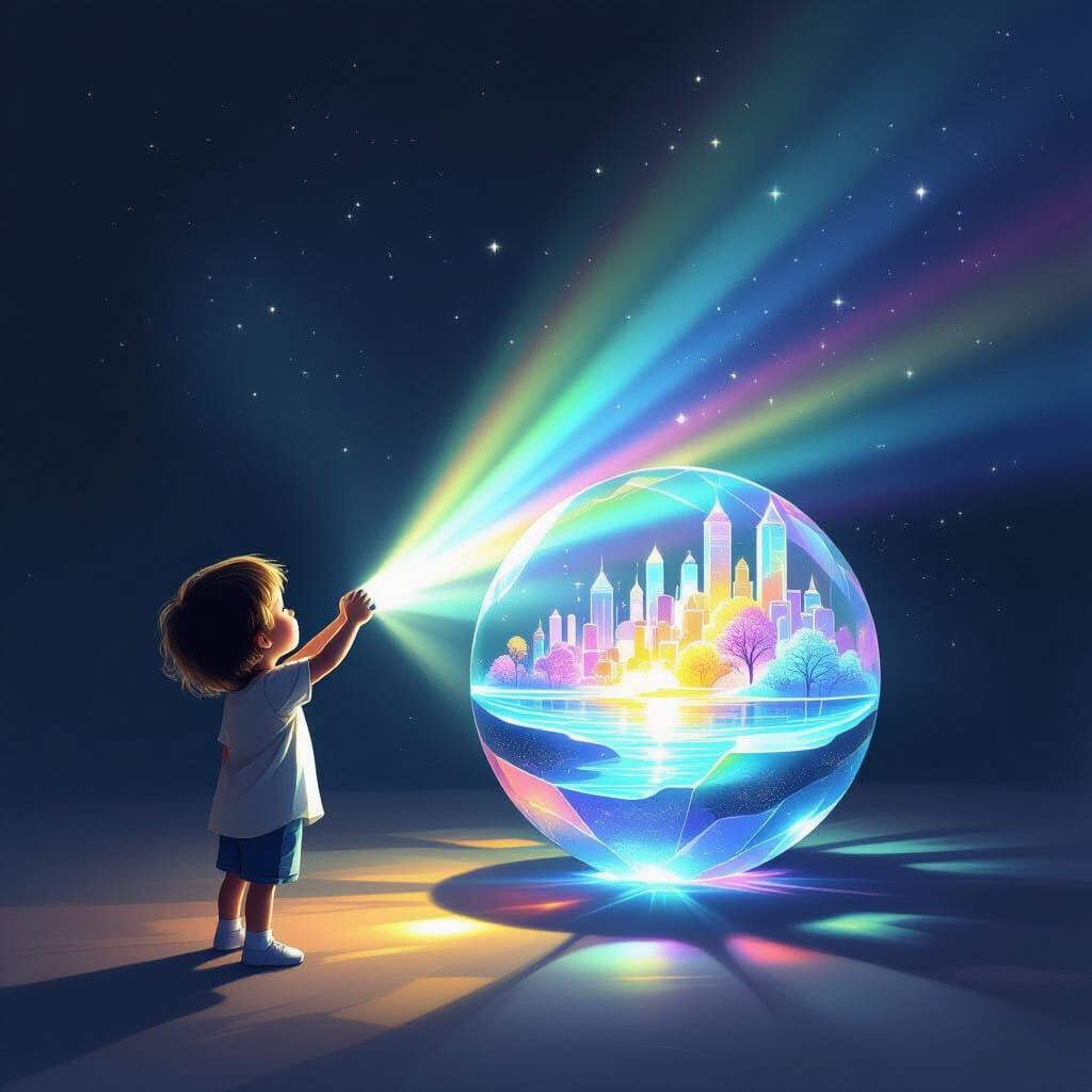 Prism Light Creates Surreal Dreamworlds