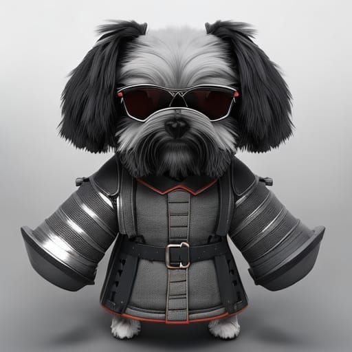 Adventurer Shih Tzu in Photorealistic Digital Art