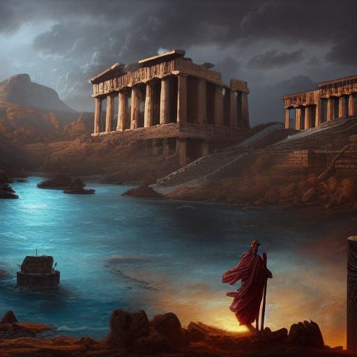 Fantastical Ancient Greece Concept Art