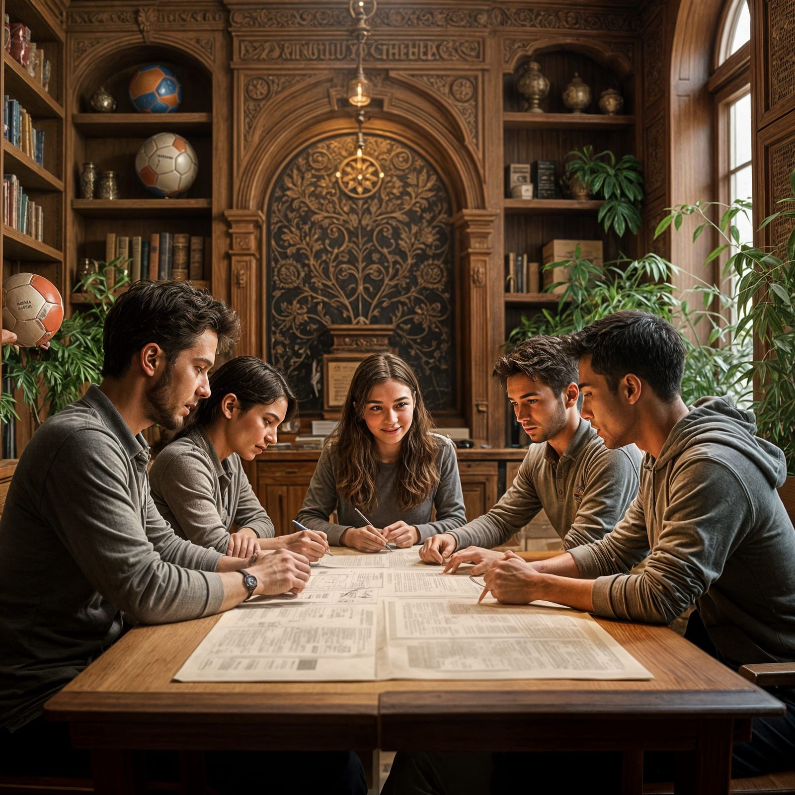 International Masters Students Discovering Sport in Academia