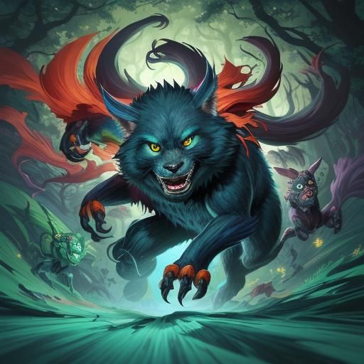 Anthropomorphic Creatures Hop Through Fantastical Forest