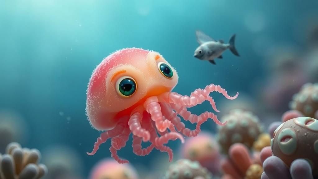 Adorable Jellyfish-Fellow Character Design
