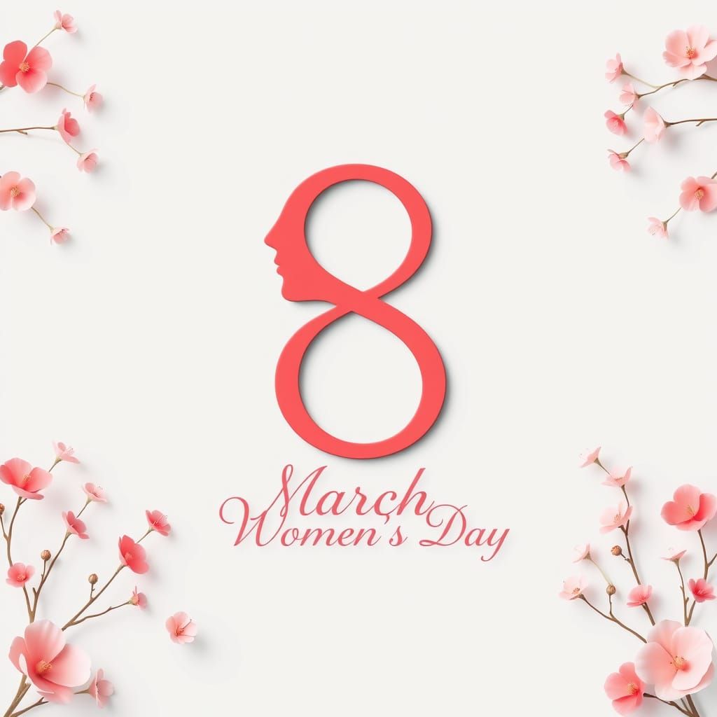 Feminine Minimalist Design for International Women's Day