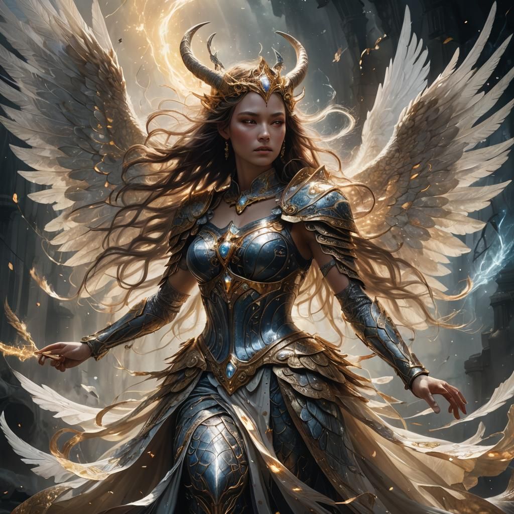 Goddess of Light Battles Dark Lord in Fairycore Style