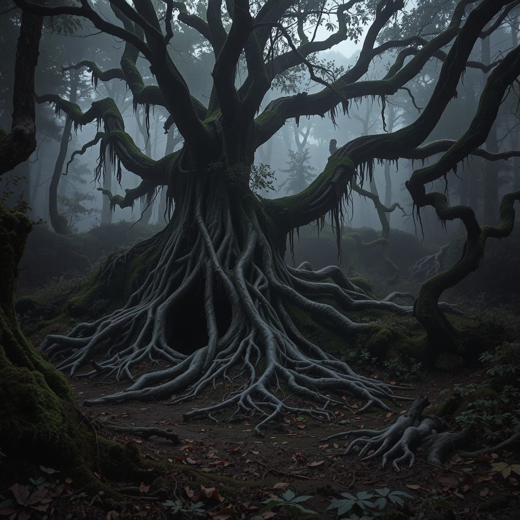 Ancient Hollow Shrouded in Foreboding Mystery